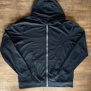 Vuori Men’s Large Coronado Hoodie - Black Heather - Athleisure Comfort Everyday